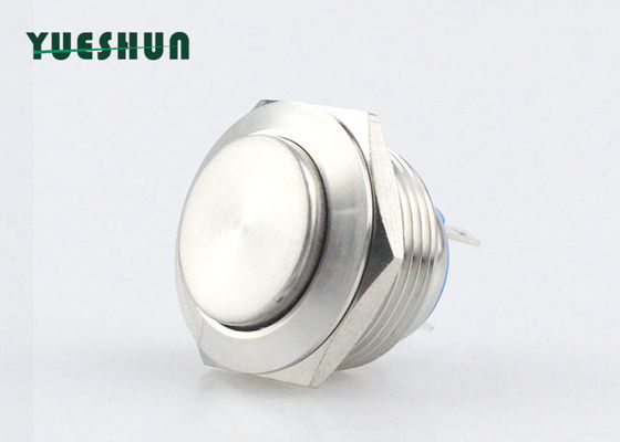 Kalite  IP65 19mm Metal Push Button Switch , Micro Momentary Push Button Switch High Head fabrika