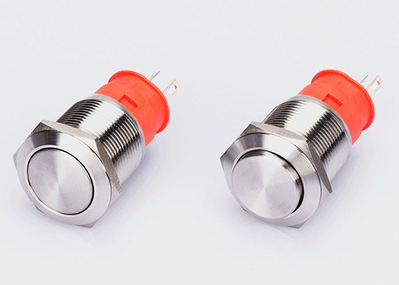 su geçirmez koruma 24V Basmalı Düğme ışık Anahtarı metal 19mm Panel Montajlı