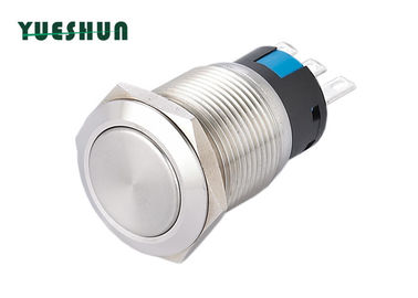 Door Bell Self Locking Push Button Switch 5A 250V AC 19MM Panel Mounting