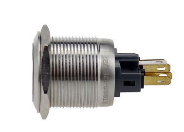 Anti Vandal Metal Anlık Basmalı Düğme Anahtarı 22mm Halka Sembol LED 5A 250V AC