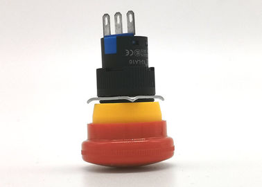 Alev Geciktirici Plastik Acil Durdurma Düğmesi Anahtarı 16mm Toz Geçirmez Tasarım
