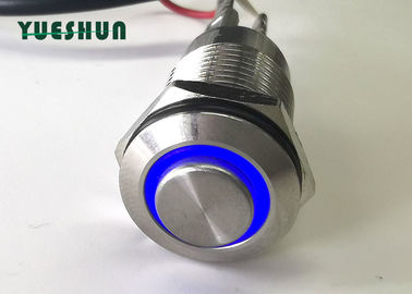 Anlık 12mm Basmalı Düğme Anahtarı LED Aydınlatmalı 12V 24V Kırmızı Mavi Renk