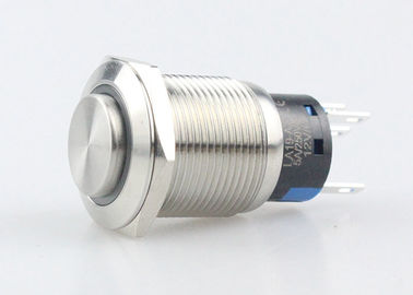 12V Halka LED Metal Buton Anlık Güç Anahtarı IP67 Yüksek Yuvarlak Kafa