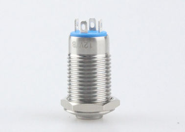 12mm LED Metal Buton Anahtarı 12V 36V, Işıklı Anlık Buton Anahtarı