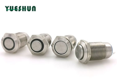 12mm LED Illuminated Push Button Stainless Steel With CE RoHS Certication