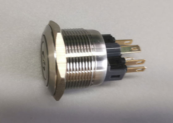 Alüminyum 5A Halka LED 22mm Anti Vandal Basmalı Düğme Anahtarı