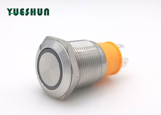 15A Momentary 19mm Stainless Anti Vandal Push Button Switch