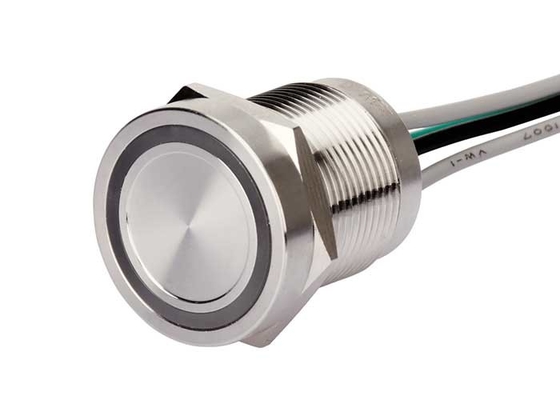Kablo Metal ile 19mm Mini Led Güç Piezo Anahtarı Buton Dokunmatik Dokunmatik