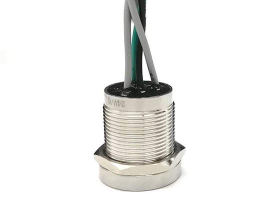 Kablo Metal ile 19mm Mini Led Güç Piezo Anahtarı Buton Dokunmatik Dokunmatik